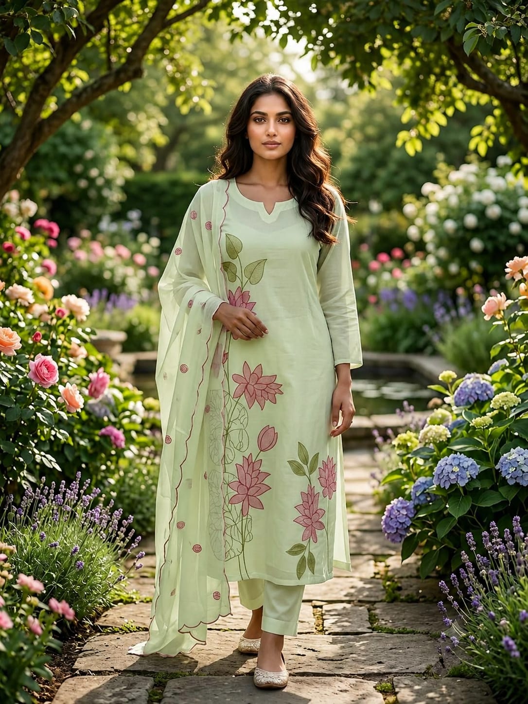 Sangee Floral Elegance Suit Set