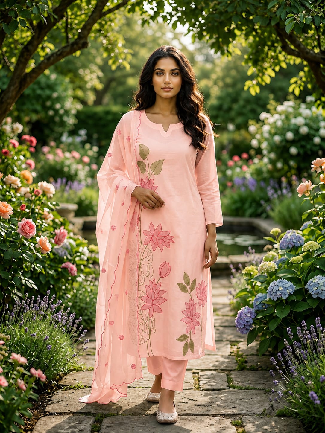Sangee Floral Elegance Suit Set