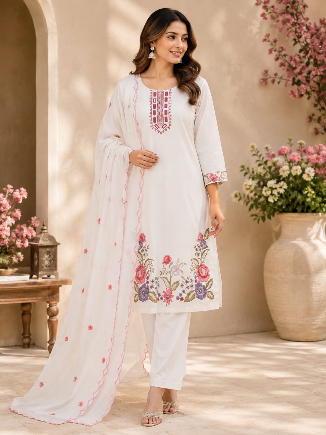 Sangee Floral Grace Suit Set